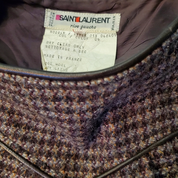 Vintage Yves Saint Laurent Wool Skirt - Picture 4 of 4